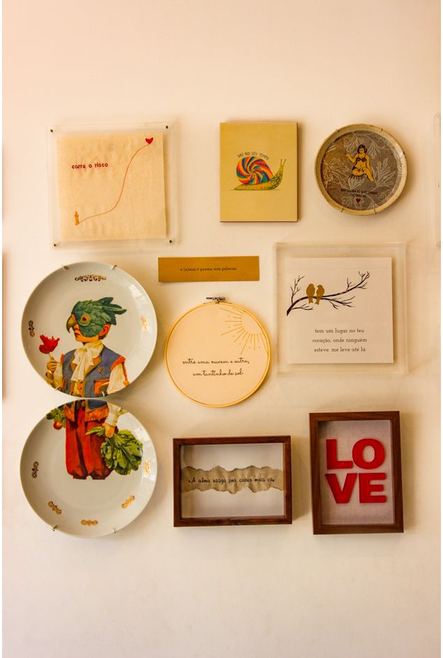 Bastidor Bordado Entre Uma Nuvem e Outra Mimo Galeria